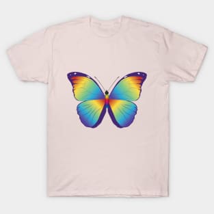 Rainbow morpho menelaus butterfly T-Shirt